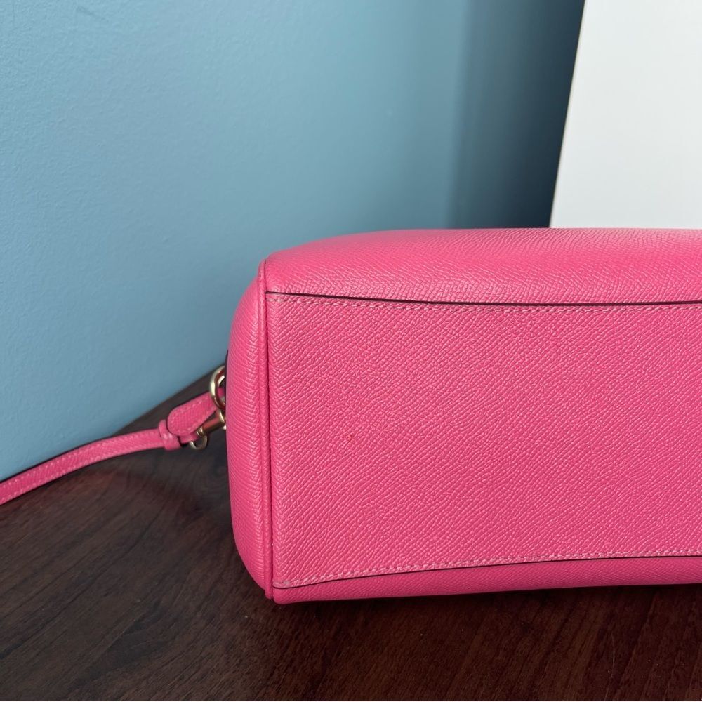 COACH Hot Pink Rowan Bennet Satchel Boston Bag Tote Crossbody Handbag - Picture 8 of 13